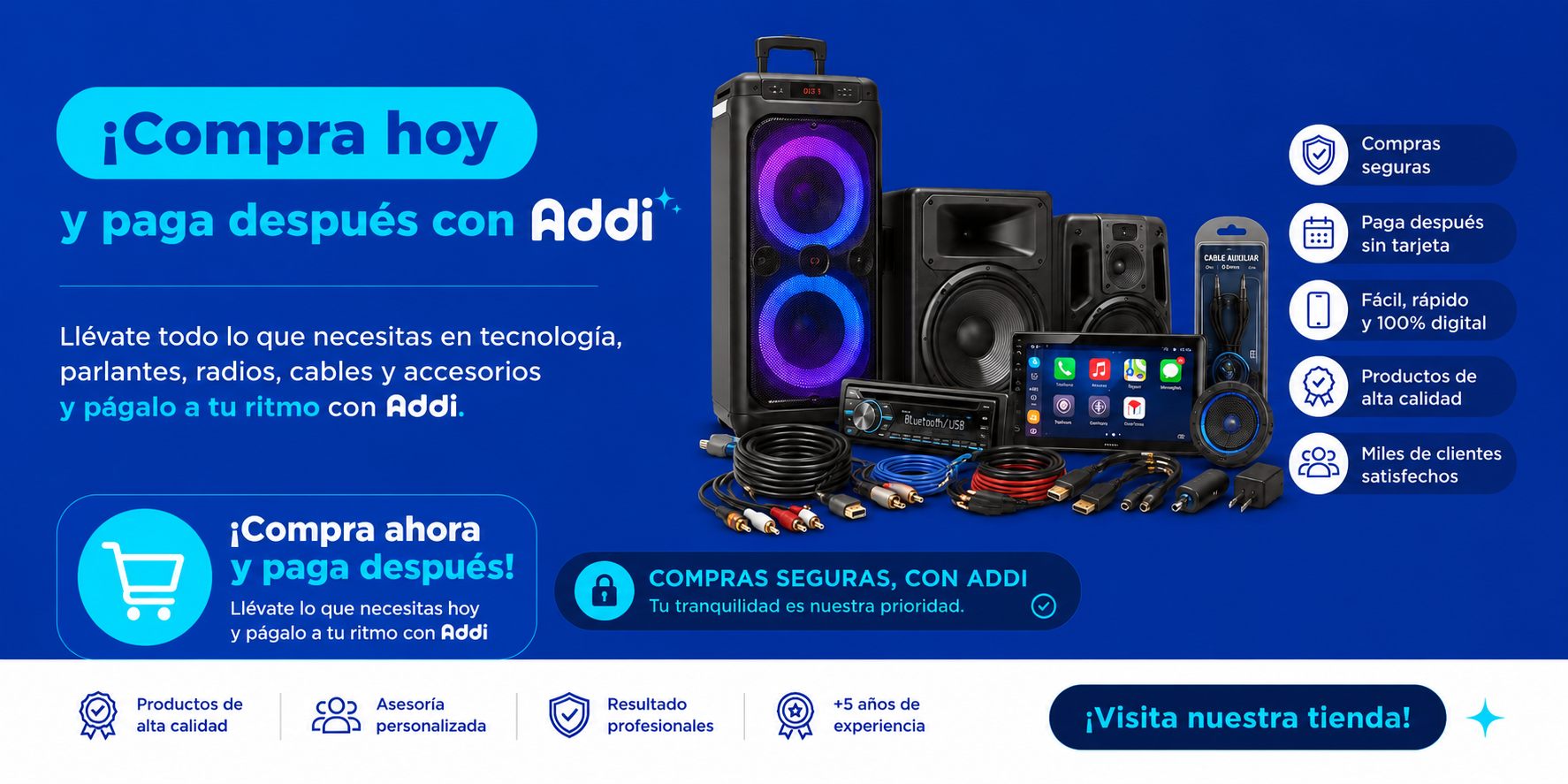 Ahora aceptamos Addi como método de pago en Shopping World Technology